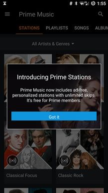 Fotografía - [Télécharger APK] Amazon Premium Musique Version 4.4 ajoute des stations en streaming, sans publicité et saute illimités